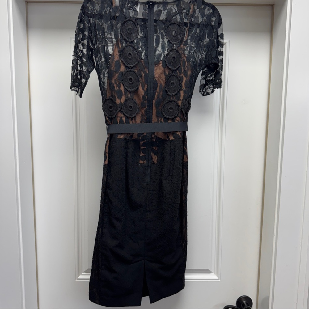 Beguile Byron Lars for Anthropologie Black Lace Carissima Sheath Dress - Picture 12 of 16